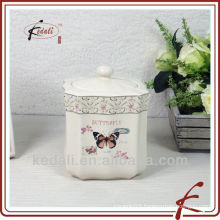 ceramic jar with lid